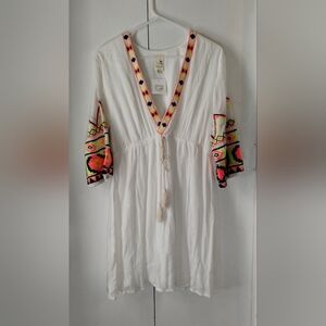 Pink Owl Tribal Design Dress